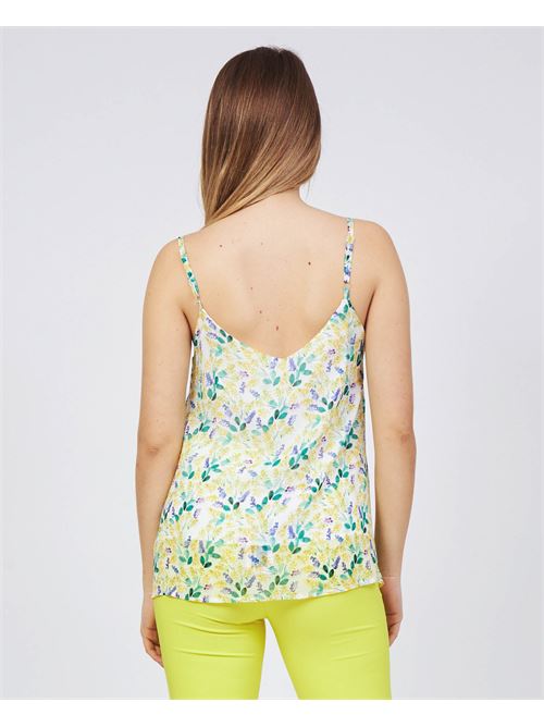 Top Sandro Ferrone in fantasia floreale SANDRO FERRONE | S7XBCMABELLEBIANCO